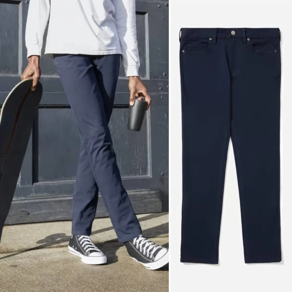 EVERLANE The Performance 5-Pocket Pant in Navy Stretch Chino Size 32x30 NEW